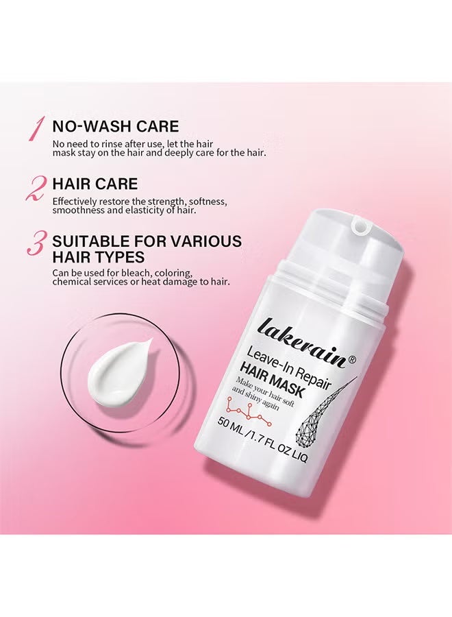 lakerain Leave-In Repair Hair Mask, Restores Dry And Damaged Hair, 50ml - Image 2